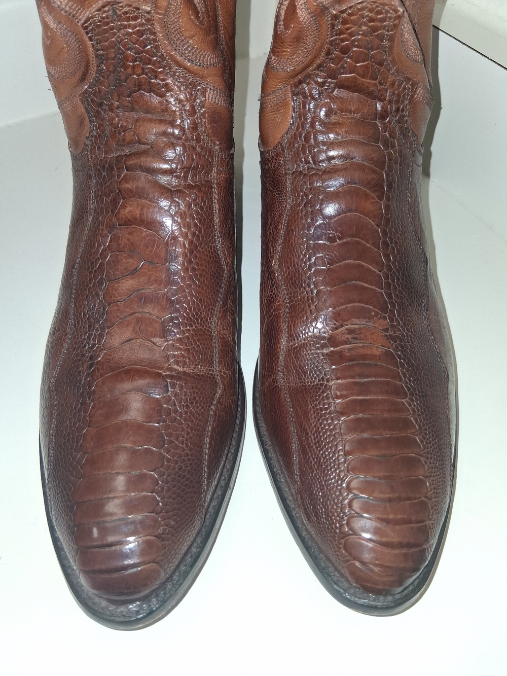 Dan Post Brown Exotic-Texture Cowboy Boots